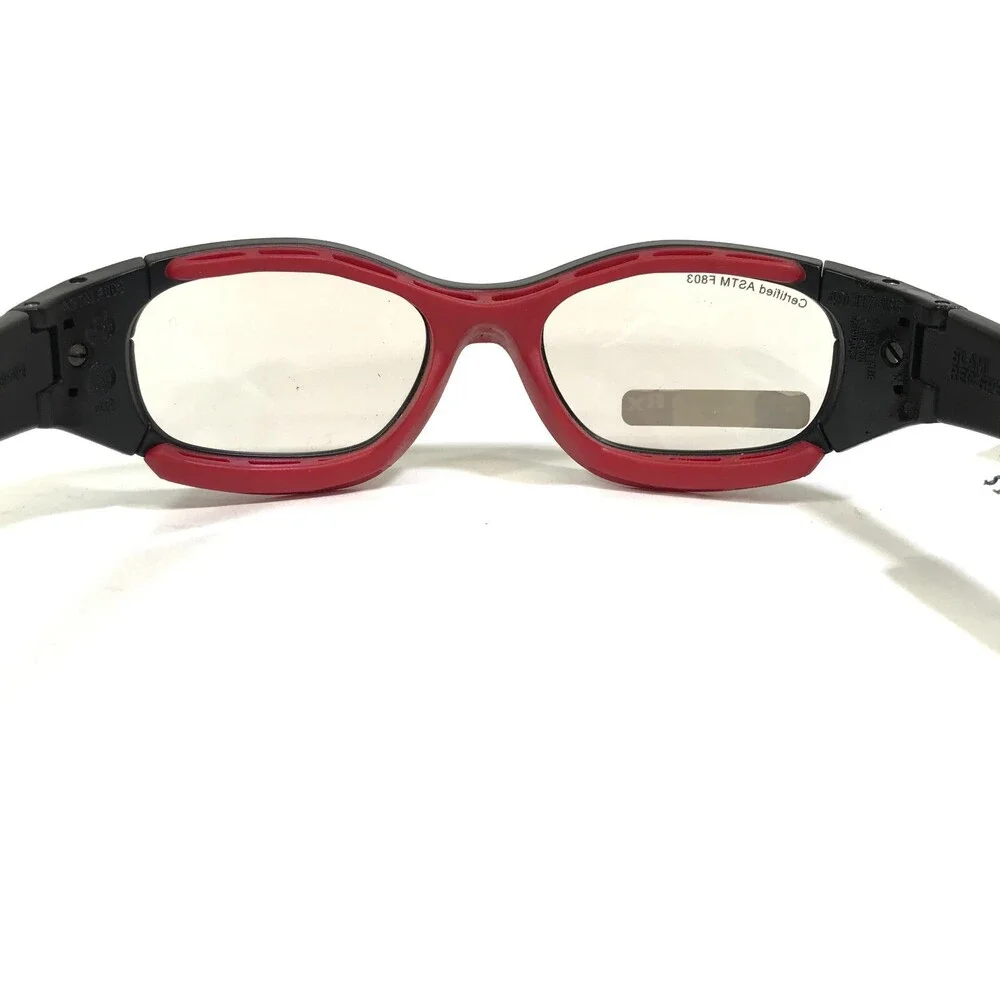Rec Specs Kids Athletic Goggles Frames SLAM 230 Matte Black Red Wrap 49-17-135